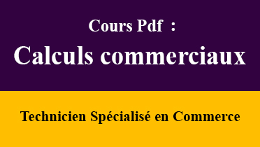 ofppt calculs commerciaux