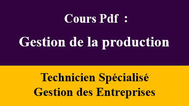 gestion de la production et des approvisionnements