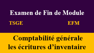 efm écritures d’inventaire