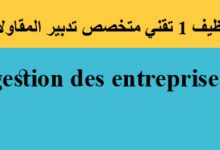 gestion des entreprises