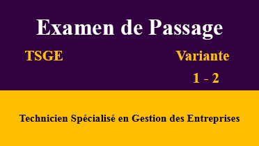 examen de passage tsge avec corrigé pdf